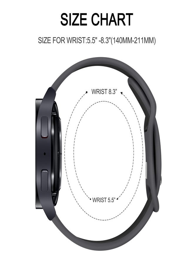 Vanjua Breathable Band for Amazfit Bip 5 Bands, Amazfit GTR 4 / 3 Pro / 3 / 2e / 2 / 47mm Smart Watch, 22mm Quick Release Soft Silicone Replacement Wristband Sport Strap Compatible with Amazfit Bip 5 Band / GTR 4 / 3 Men Women (Coal/Black) - Image 5