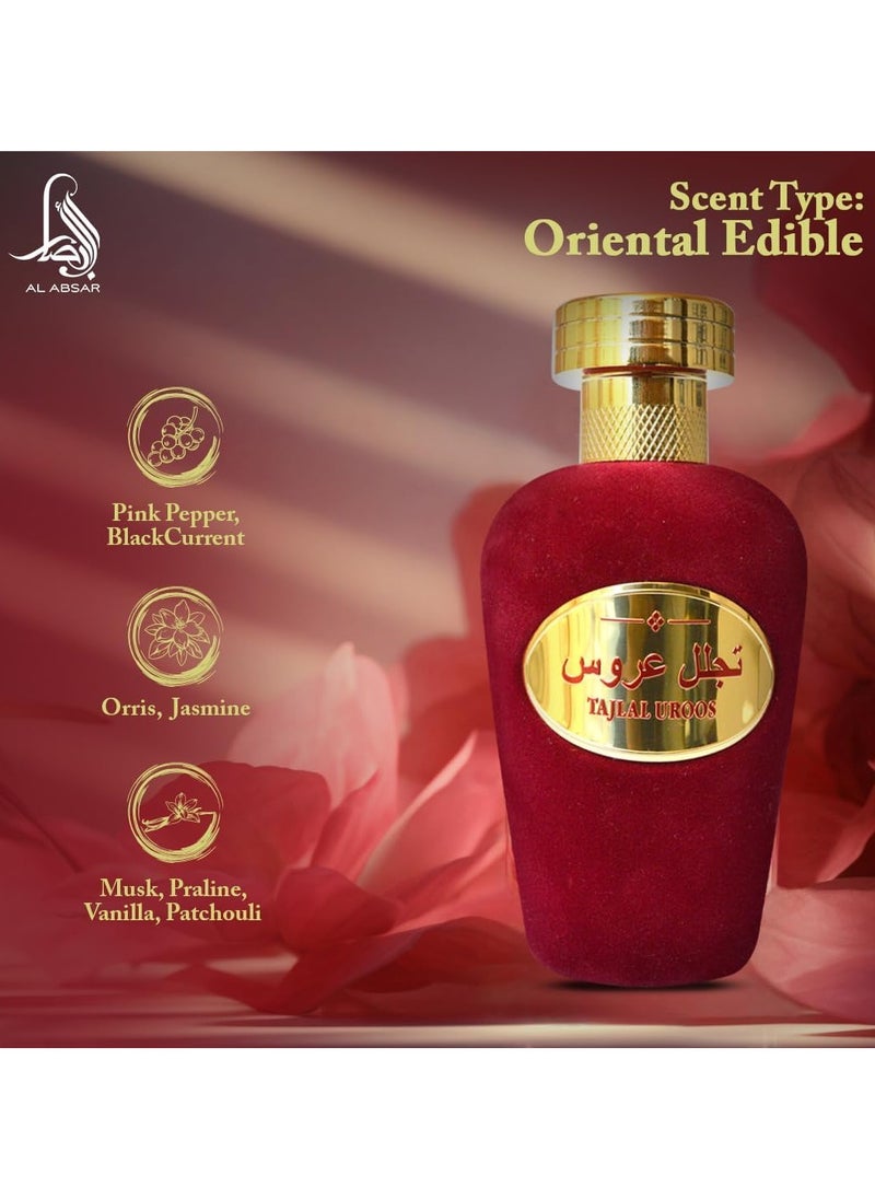 AL Absar Tajalal Uroos  Perfume 100ML   EDP  For Her - pzsku/Z49AB90991574475E83CDZ/45/_/1737700622/f000915d-34f2-44d6-b4e0-5d3457a67367