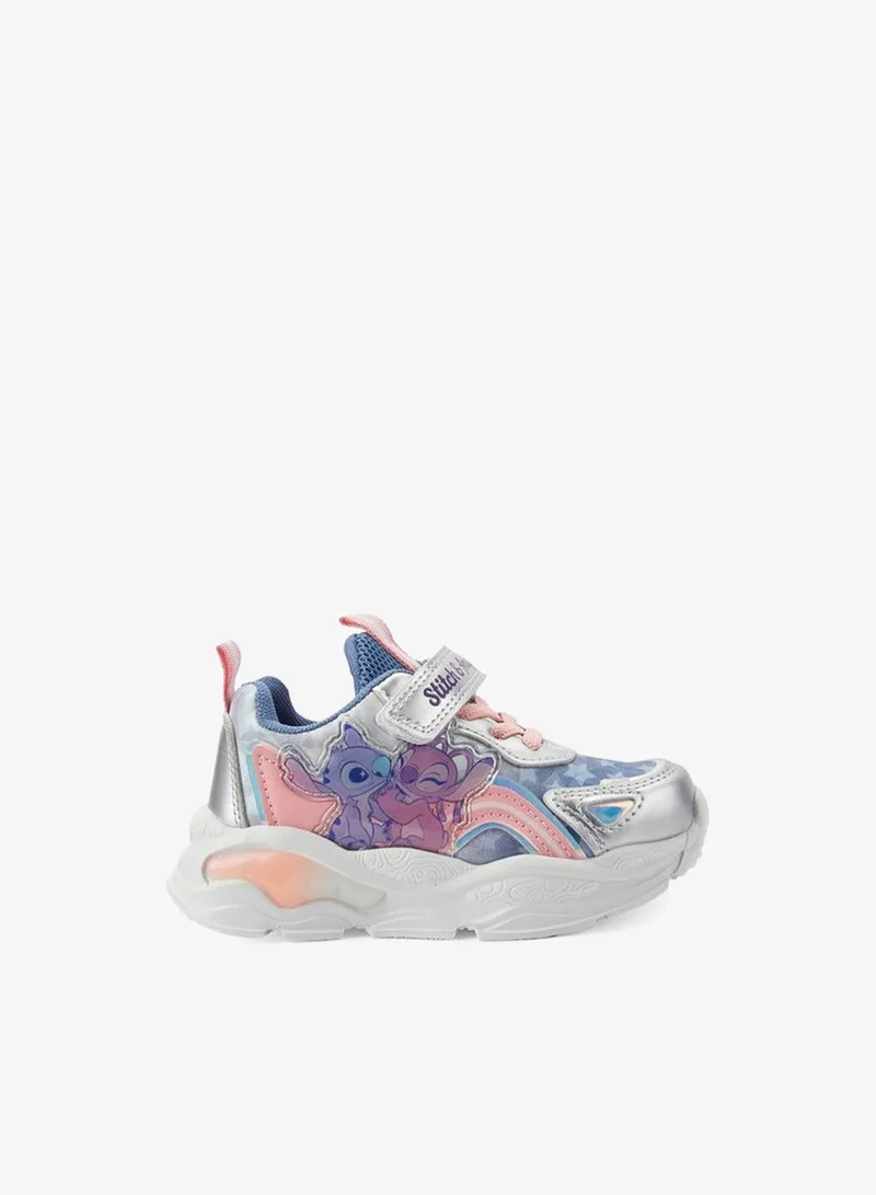 ديزني Disney Girls Lilo and Stitch Hook & Loop Sneakers