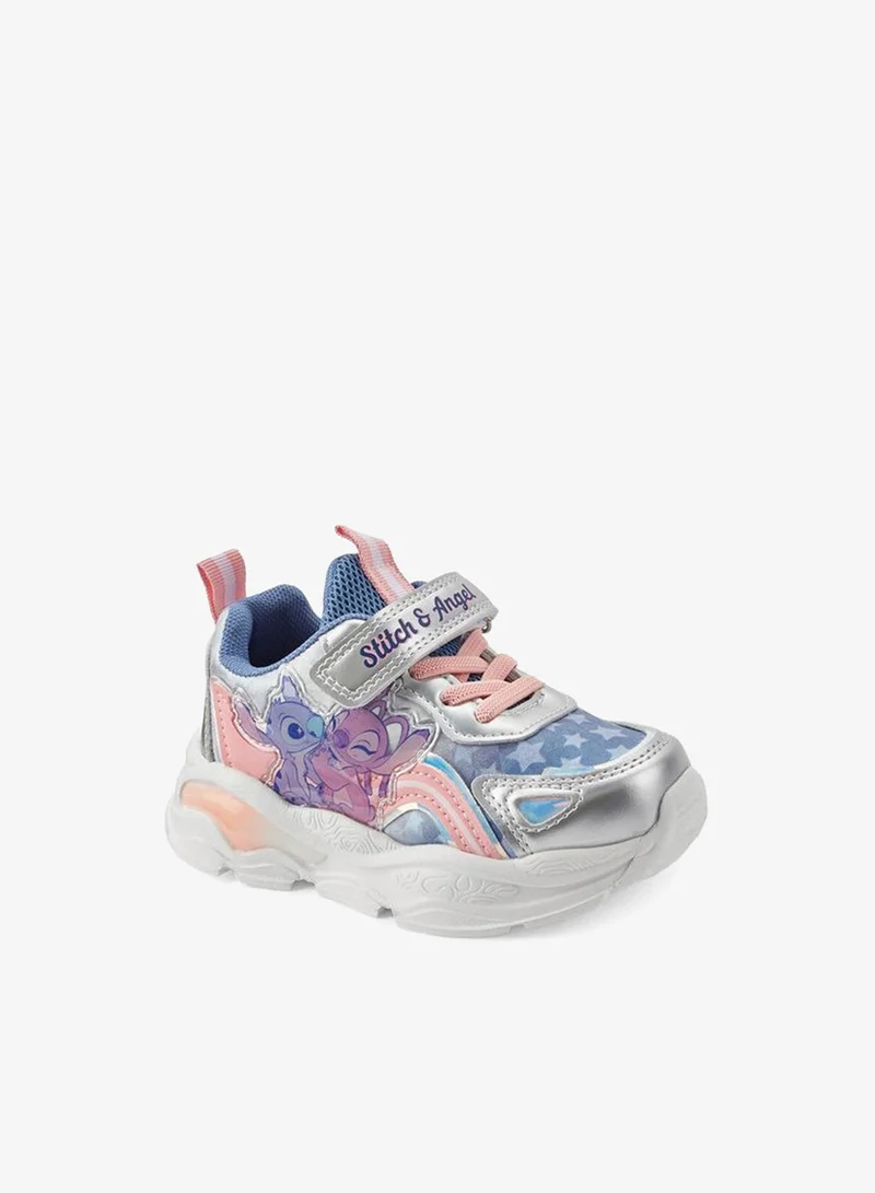 ديزني Disney Girls Lilo and Stitch Hook & Loop Sneakers