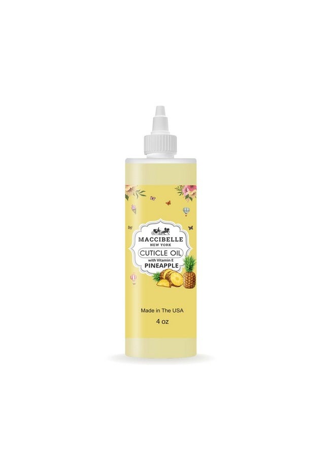 maccibelle - Cuticle Oil For Nails Refill Size For Dry Cracked Cuticles (4 Ounce, Pineapple) - Image 1
