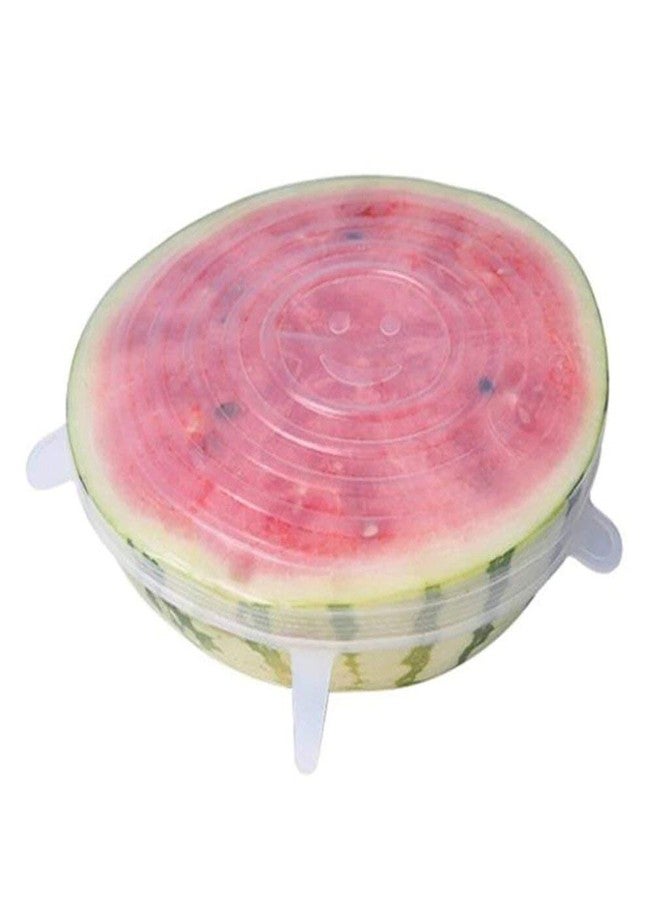 GLUN® Silicone Multisize Lids Microwave Safe, Leak Proof Silicone Lids, 6 Different Size 12 Piece, Fit Various Sizes Reusable Covers for Storage Rectangle, Round, Bowls, Dishes, Plates, Cans, Jars - Image 5