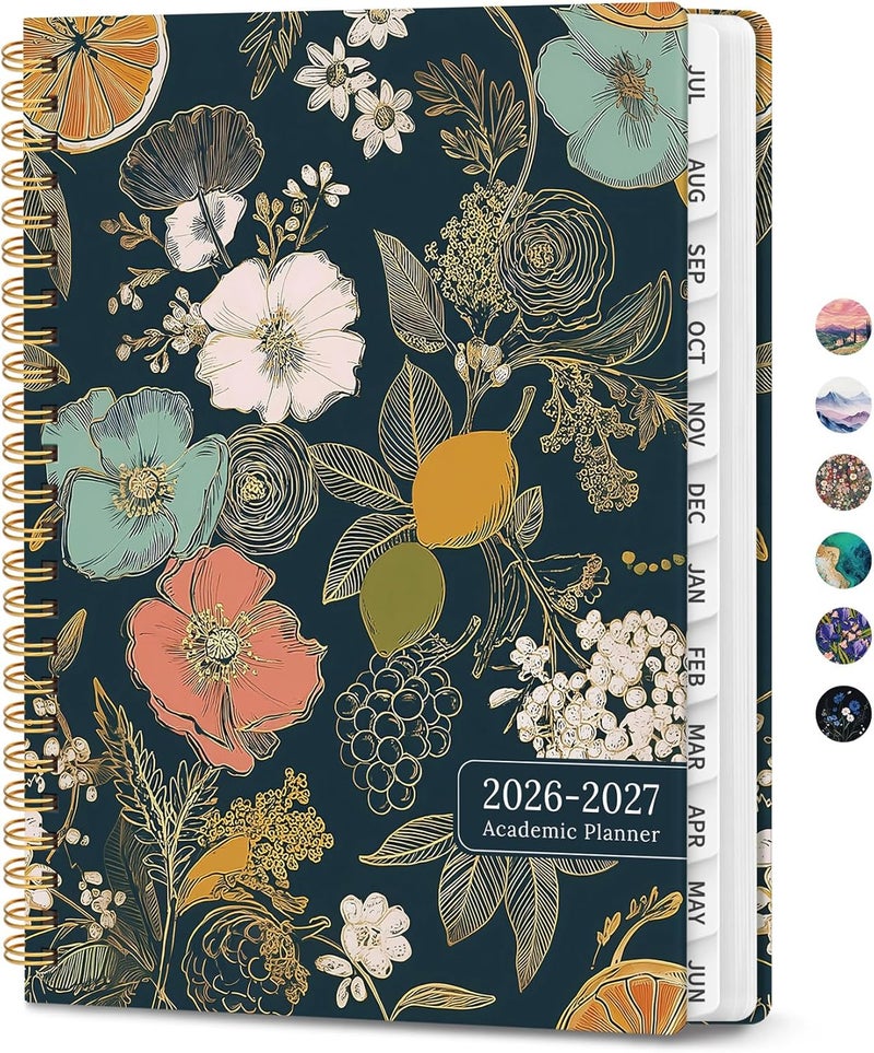 ZOTIA Planner 2026-2027, Monthly and Weekly Academic Planner July 2026 - June 2027, Hardcover Student Teacher Planning Agenda Calendar Book with Tabs, Perfect for Office School Supplies, A5 (6.3" x 8.5 - Image 1