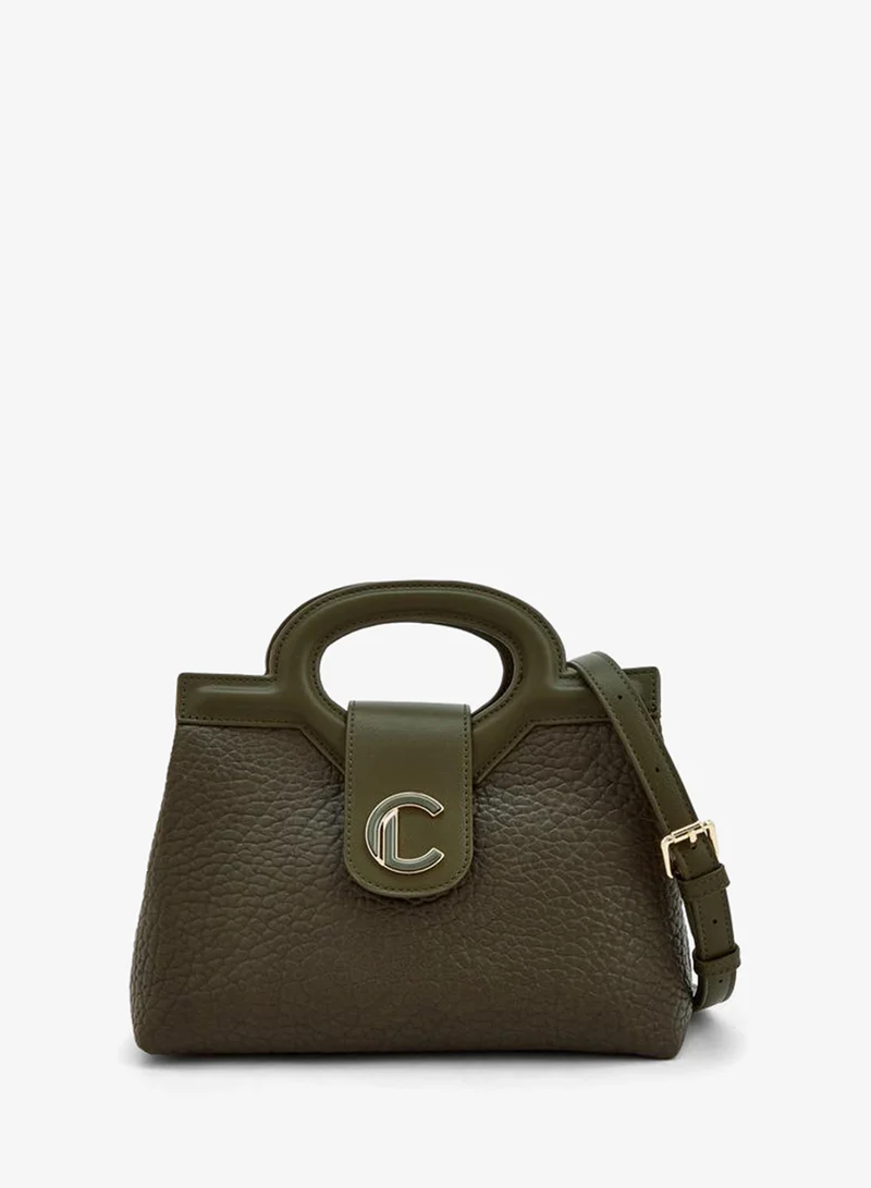 Textured Tote Bag With Detachable Strap