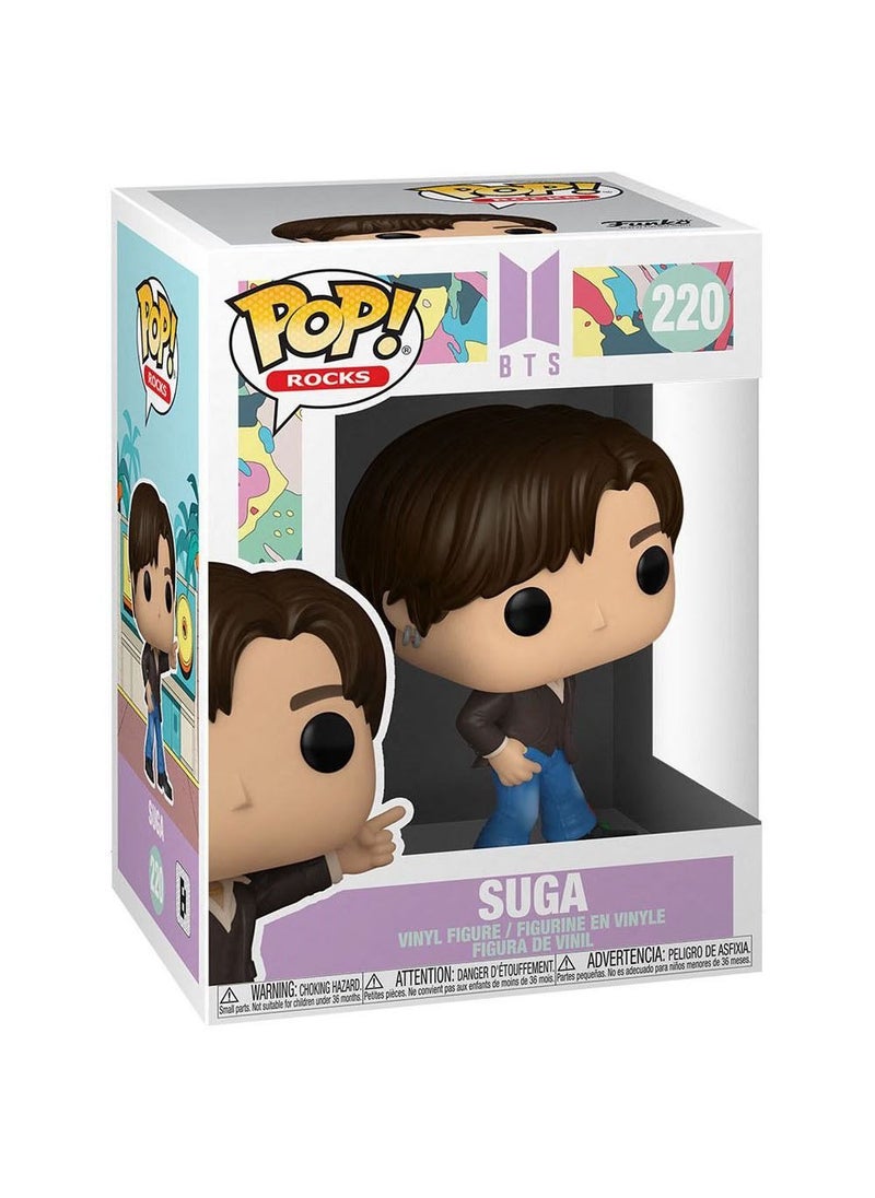 Funko - Specialty Series - Pop! Rocks: Kpop BTS - Dynamite - Suga Multicolor Standard Doll - Restoring The Stage Look Perfect for Fans and Collectors - Image 1