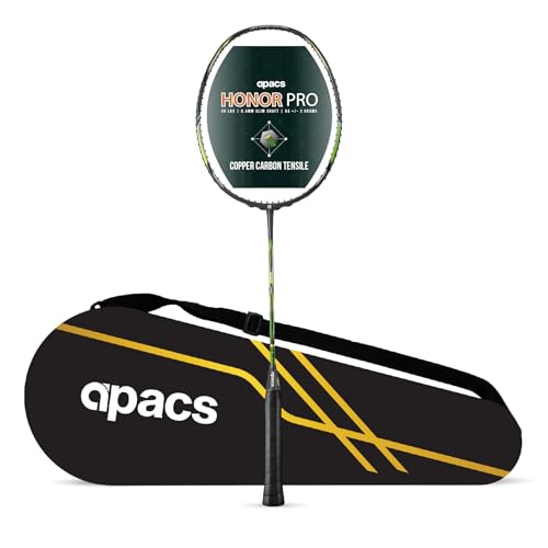 Apacs راكت بادل Apacs Honor Pro (4U) | ألياف الكربون 50T | عمود 6.4 مم | تقنية الفيوز النحاسية لتقليل الاهتزاز | (38 رطل) صنع في فيتنام مع غلاف (للمحترفين) - Image 1