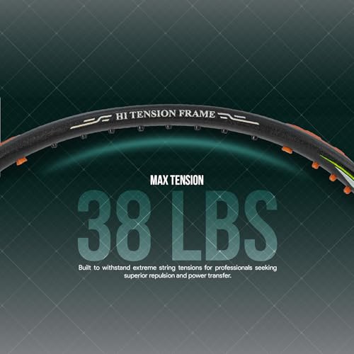Apacs راكت بادل Apacs Honor Pro (4U) | ألياف الكربون 50T | عمود 6.4 مم | تقنية الفيوز النحاسية لتقليل الاهتزاز | (38 رطل) صنع في فيتنام مع غلاف (للمحترفين) - Image 2