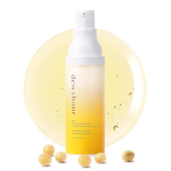 dewyhour Soybean Moisture Exfoliating Serum - Gentle Daily Soft-Exfoliating Face Peel for Dead Skin Cells Remover - For All Skin Types, Korean Skin Care 30ml / 1.01 fl.oz - Image 1