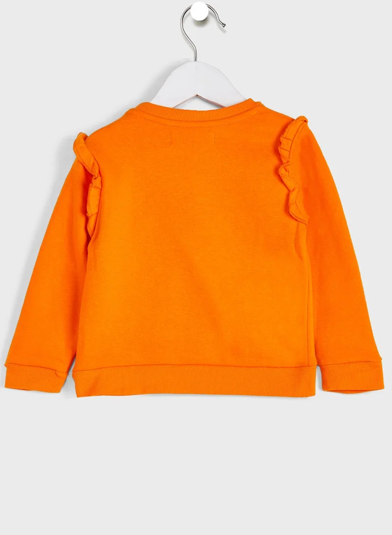Ripples Sweatshirt With Frills