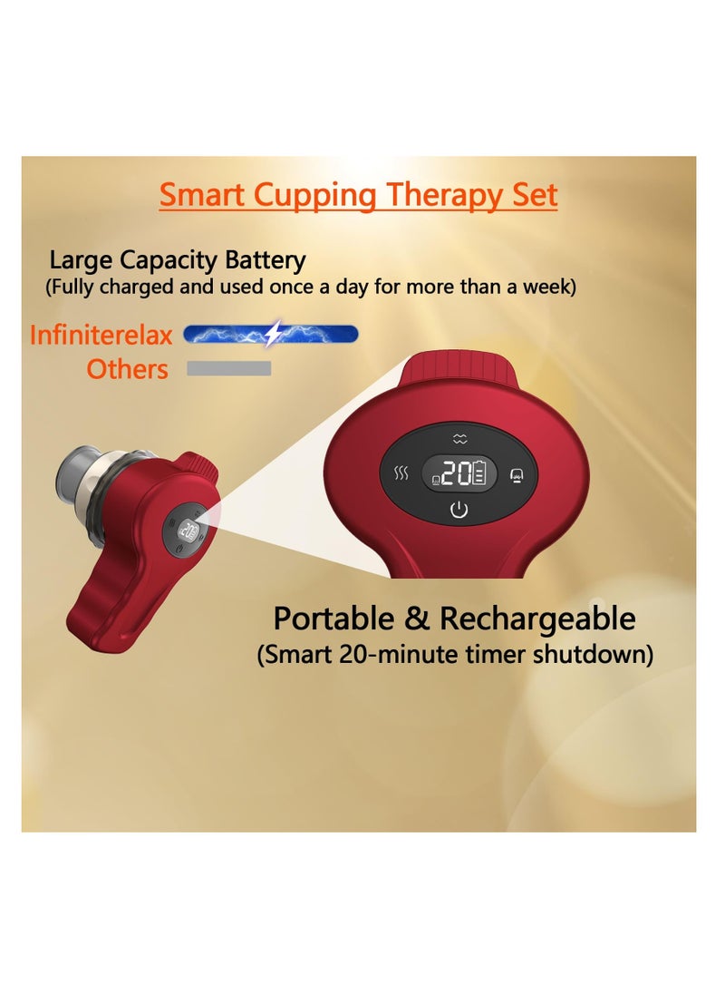 SYOSI - Separable Electric Cupping Therapy Set, 6 Cupping Cups, Upgraded Smart Cupping Kit for Massage Therapy, Cupping Massager for Targeted Pain Relief, Long Battery Life and Portability - Image 1