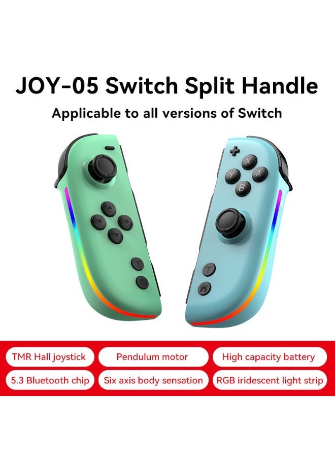 وحدة تحكم Joy-Con اللاسلكية لجهاز نينتندو سويتش – عصا تحكم هول، RGB، توربو (JOY-05) - Image 1