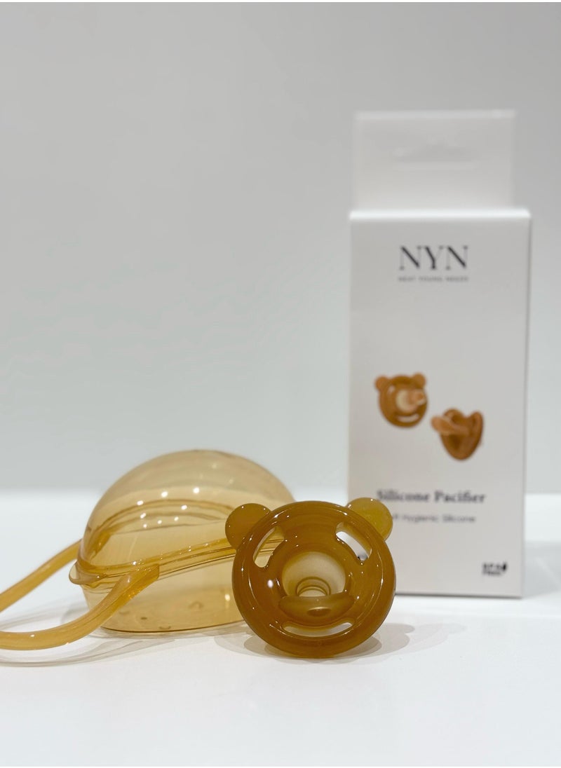 NEAT YOUNG NEEDS NYN Round Bear Silicone Baby Pacifier  - Image 1