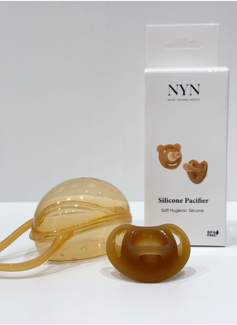 NEAT YOUNG NEEDS NYN Round Bear Silicone Baby Pacifier  - Image 3