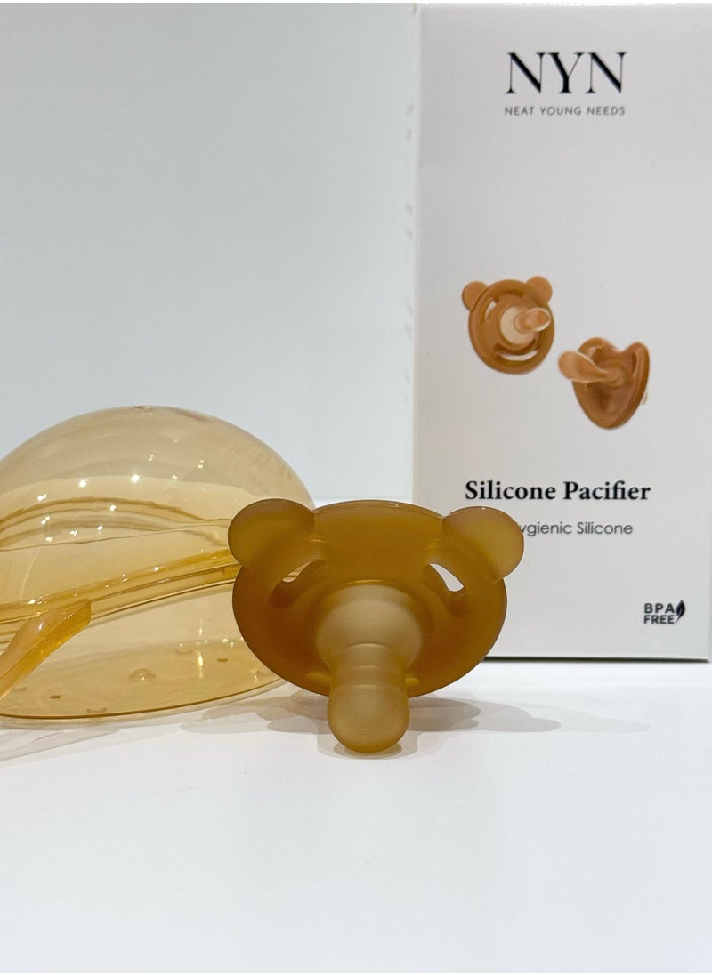 NEAT YOUNG NEEDS NYN Round Bear Silicone Baby Pacifier  - Image 4