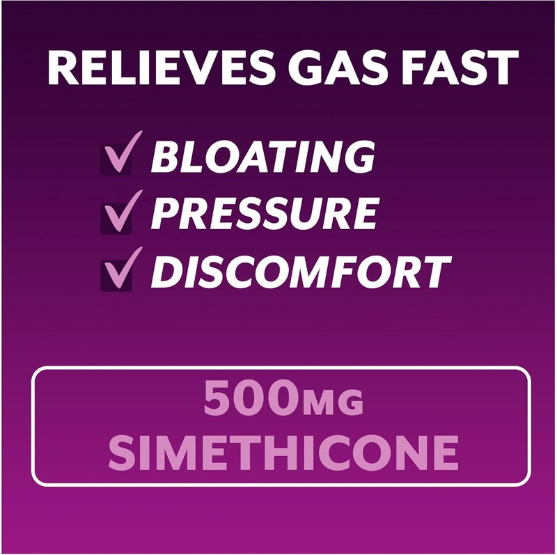 Phazyme Gas Relief Ultimate Gas and Bloating Relief for Adults 500 mg Simethicone Fast Gels 20 Count - Image 2