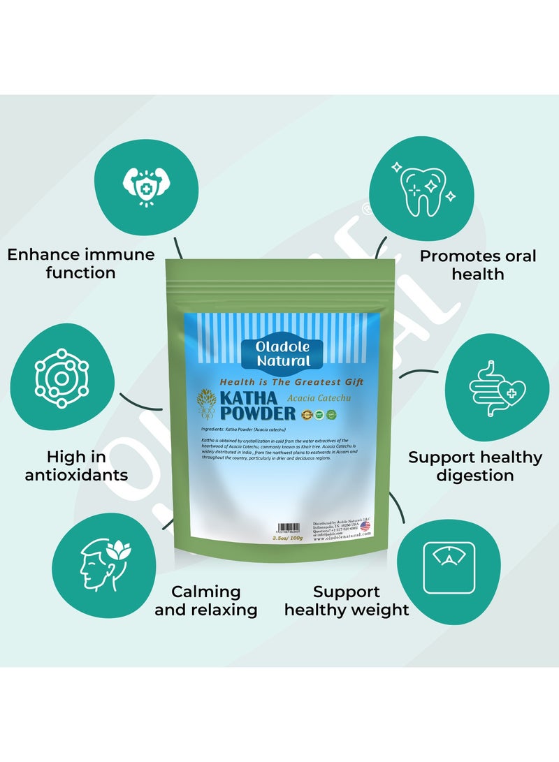 Oladole Natural Katha Powder - 100g | 100% Pure & Natural - Image 3