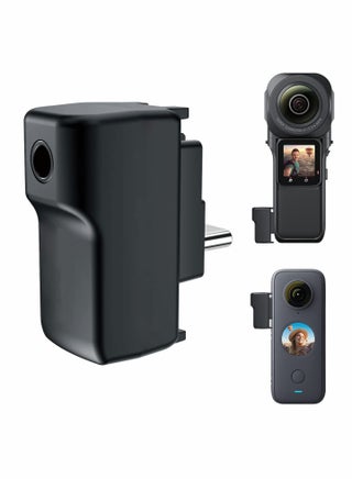 محول ميكروفون مزدوج ONE X2، ميكروفون مدخل 3.5 مم مطور متوافق مع ميكروفونات Insta360 ONE RS X2 الخارجية مقاس 1 بوصة ومنفذ USB-C، ملحقات كاميرا الحركة Insta360 ONE X2 Mic - pzsku/Z49AC1BA59840BED14B7BZ/45/_/1697161673/fd23d8fb-79b3-4772-98b6-99649f5aba4c