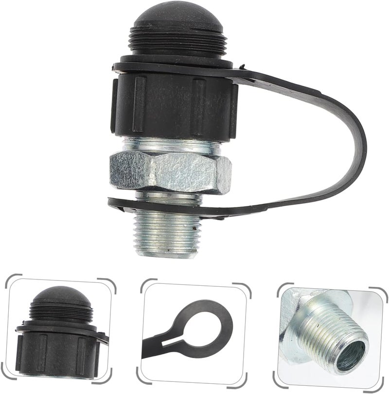 VOSAREA 2pcs 3/8 Steel Hydraulic Quick Connector Fittings High Pressure Male Adapter for Oil and Fluid Transfer Compatible Industrial Applications - Image 2