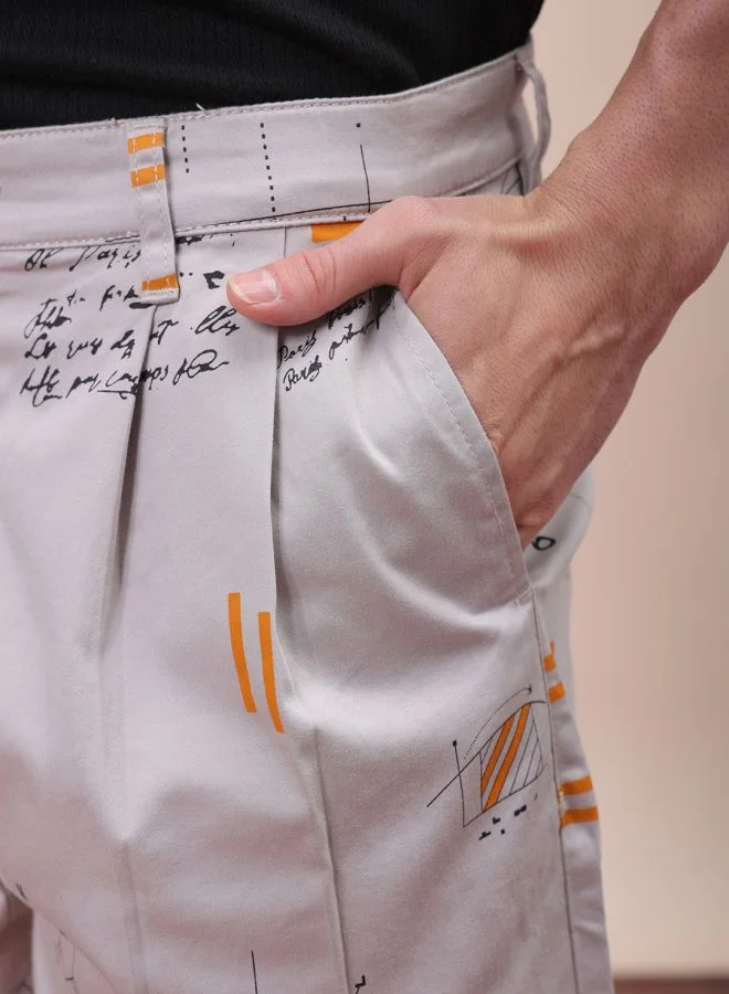 شركة المرآب الهندية Men Relaxed Fit Stretchable Graphic Printed Mid-Rise Resort Wear Shorts