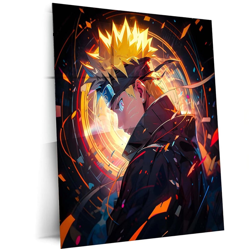 TURTLEWINGS Naruto Uzumaki Naruto Anime Metal Print HD Metal Wall Arts Poster 12 8 inches