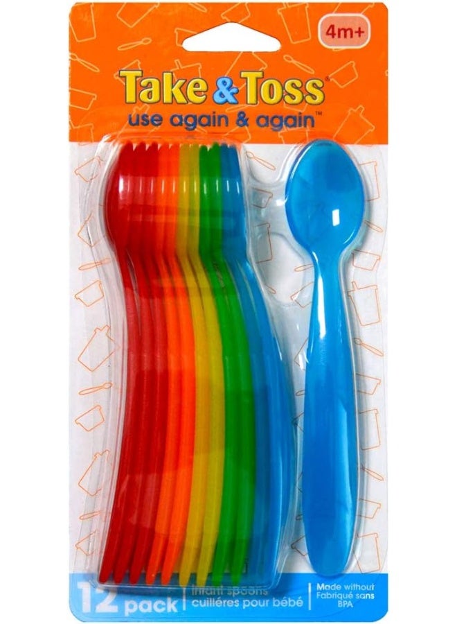 the FIRST years First Years Take & Toss Infant Spoons, 12 ct - Image 2