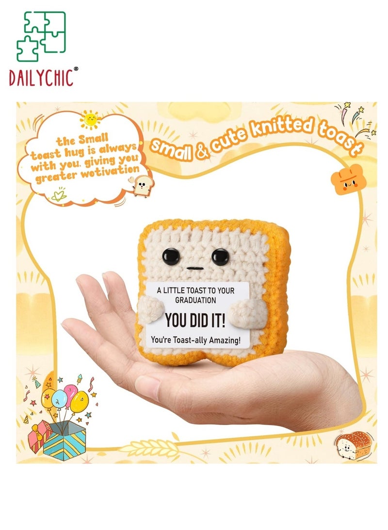 DAILYCHIC 2026 Graduation Gift,Crochet Inspirational Positive Toast, Funny Present for Her Girls Him Boys High School College Congrats Grad Party Gifts - Image 2