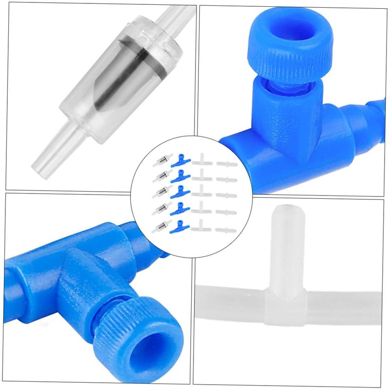 OUNONA 2 Pack Fish Tank Oxygen Distributor Air Splitter Dual Outlet Valves Plastic Connector With Backflow Protection - Image 4
