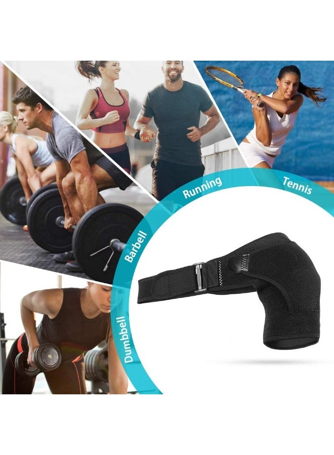 دعامة كتف قابلة للتعديل من النيوبرين – دعم عظمة الترقوة والكتف المتجمد وإصابات الأوتار – مناسبة لليد اليمنى واليسرى - Image 3