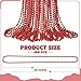 Huskein 100 PCS Christmas Beads Bulk 33 Valentines Day Beads Necklaces Mardi Gras Beads Necklaces Bulk Red Round Beads For Parade Throw Carnival Accessories Party Supplies Favors - Image 4