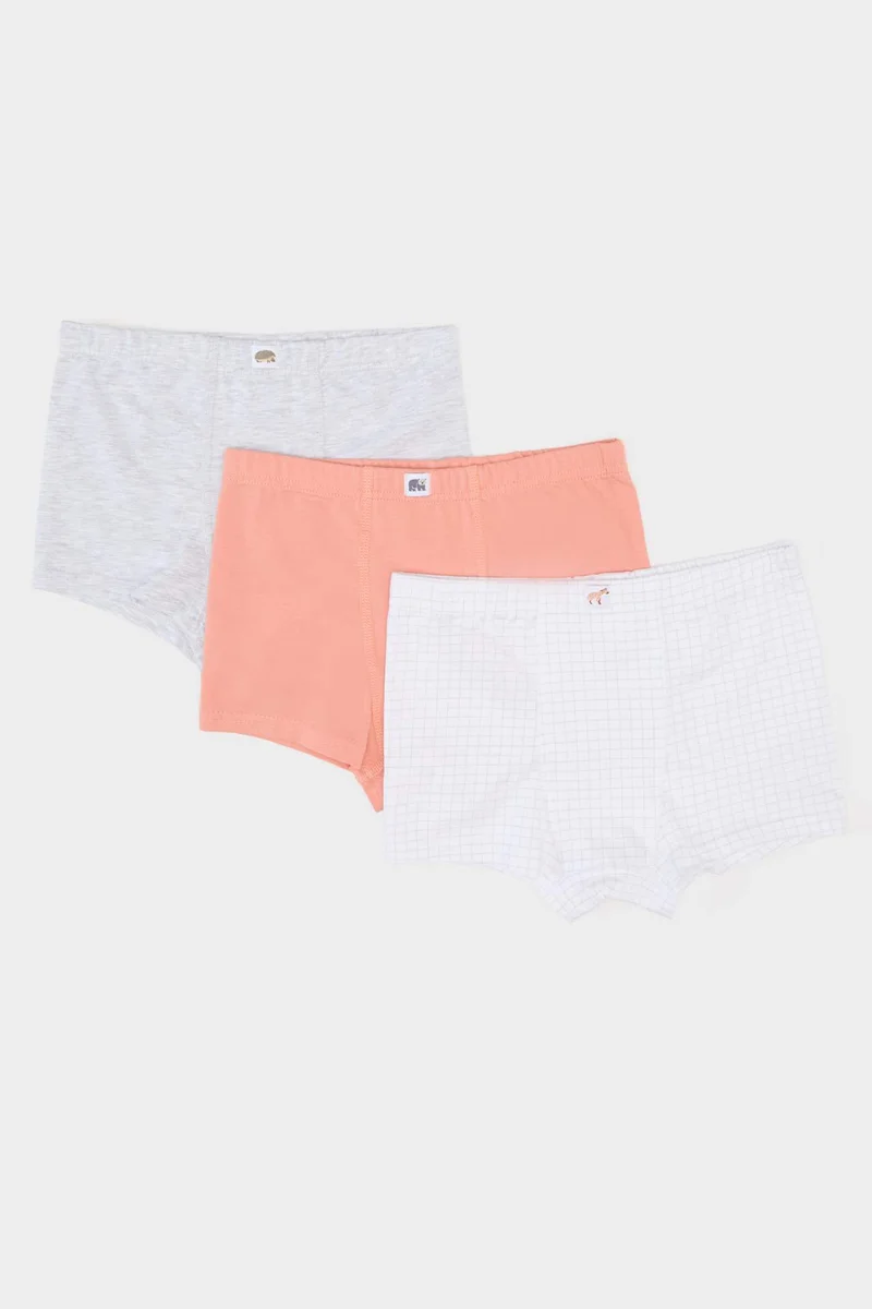 ديفاكتو Boy Patterned 3 Piece Boxers
