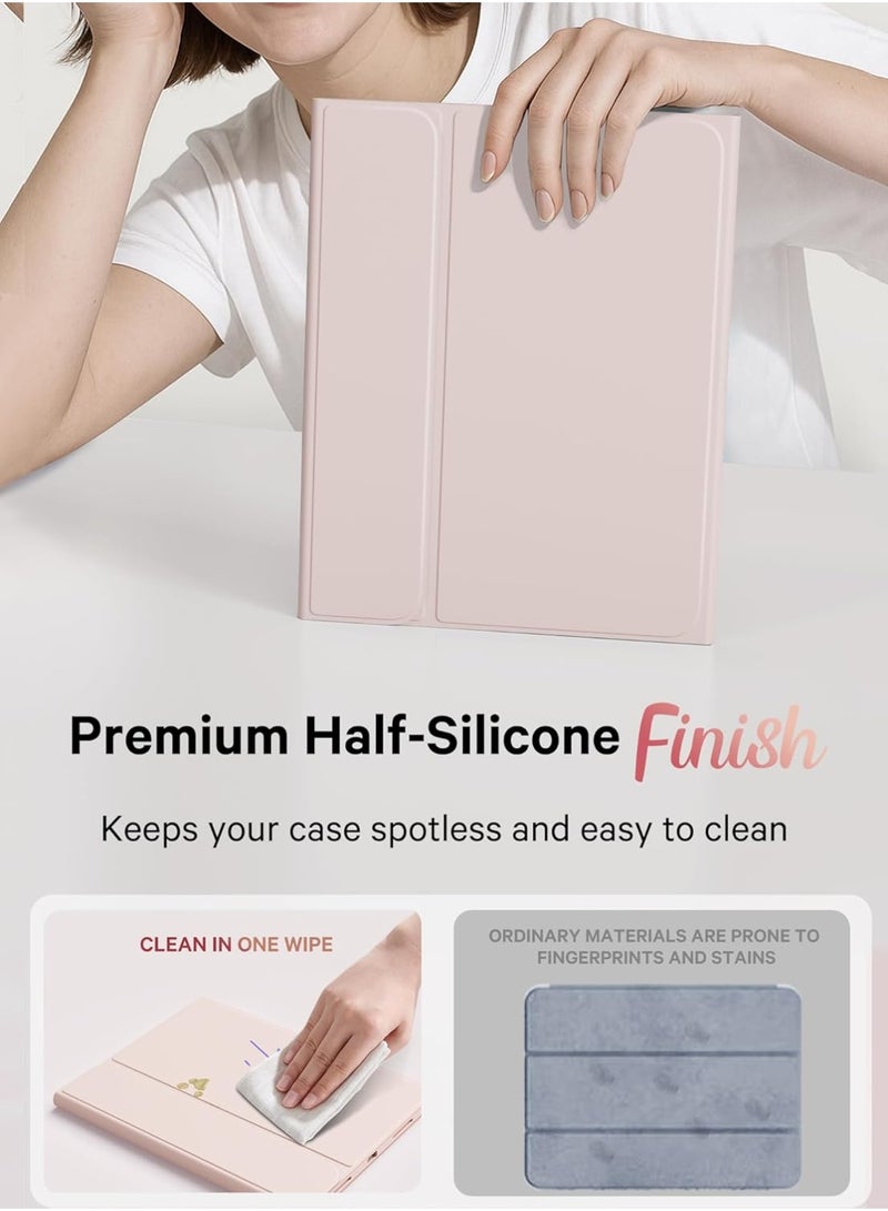 Arabic/English Keyboard Case for iPad (A16) 11th/10th Gen (2025/2022), 7-Color Backlight, Multi-Touch Trackpad, Flip Stand Case with Pencil Holder, 2 Bluetooth Channels - Image 3