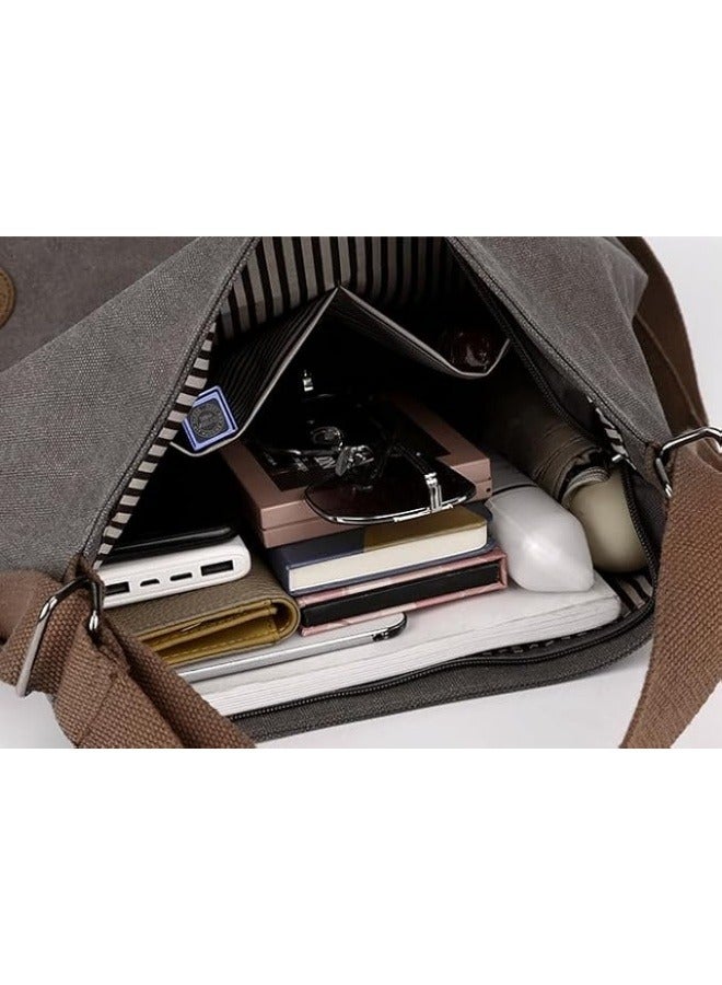 Women's Vintage Canvas Backpack Travel Purse Daypack Shoulder Bags Tote Bag
