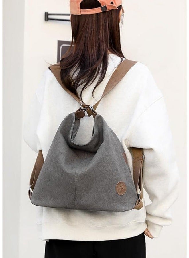 Women's Vintage Canvas Backpack Travel Purse Daypack Shoulder Bags Tote Bag