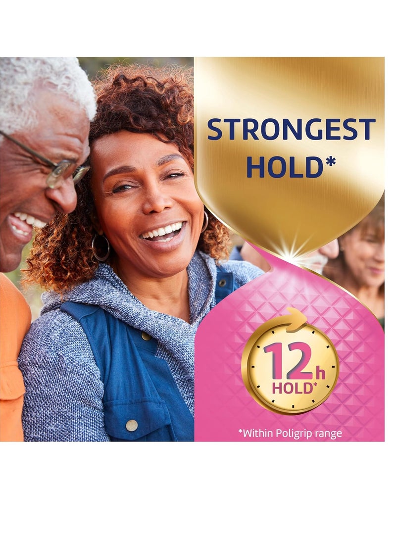 Poligrip Poligrip Denture Adhesive, Power Max Hold Plus Comfort Denture Adhesive Cream, 2.2 Ounces (Pack of 4)  - Image 2