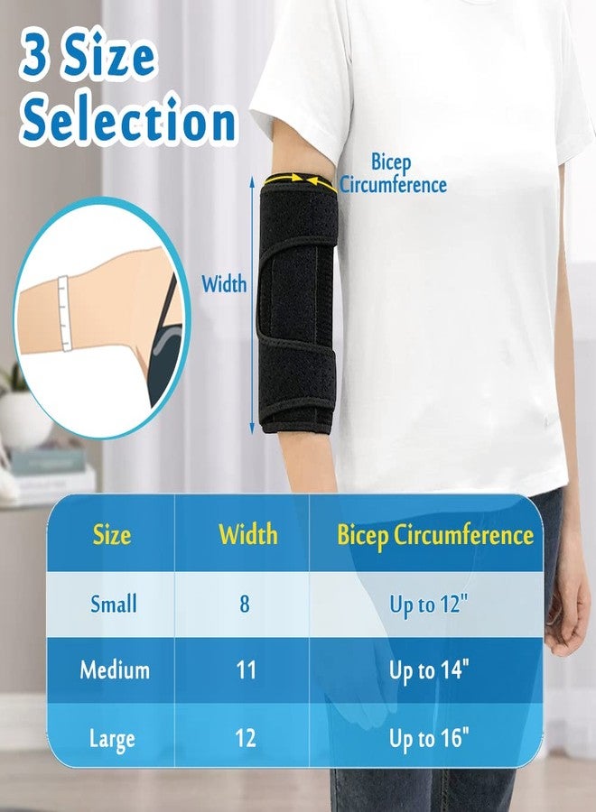 Mybow Pediatric Elbow Brace Child Straight Arm Splint Kids Elbow Immobilizer Extension Brace Cubital Tunnel for Sleeping Ulnar Nerve Entrapment Thumb Sucking Stop for Kids Child Restraint Strap (Small) - Image 5