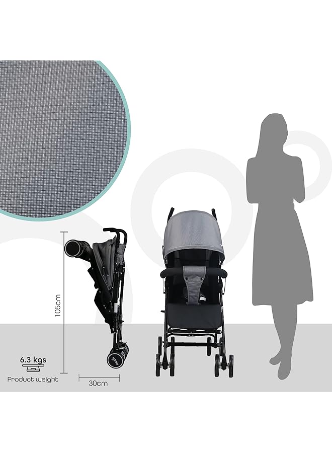 erorex Neo Plus Light Weight Travel Stroller Baby Kids Toddler From 0 Months+ Upto 18 Kg Umbrella Fold - Image 5