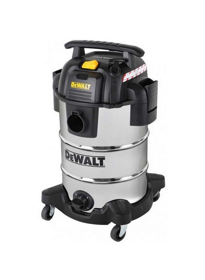 ديوالت مكنسة كهربائية أسطوانية احترافية ستانلس ستيل للاستخدام الرطب والجاف مع PTA 1050 واط أسود وفضي 30 لتر DXV30SAPTA - Image 2