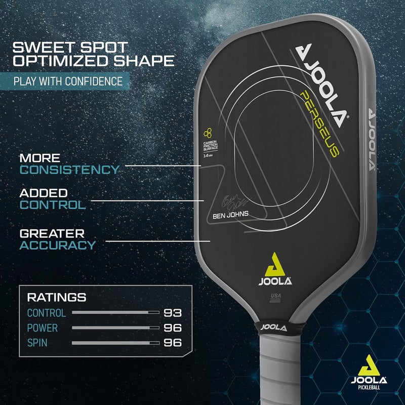 JOOLA Ben Johns Perseus Pickleball Paddle with Charged Surface Technology - Image 4