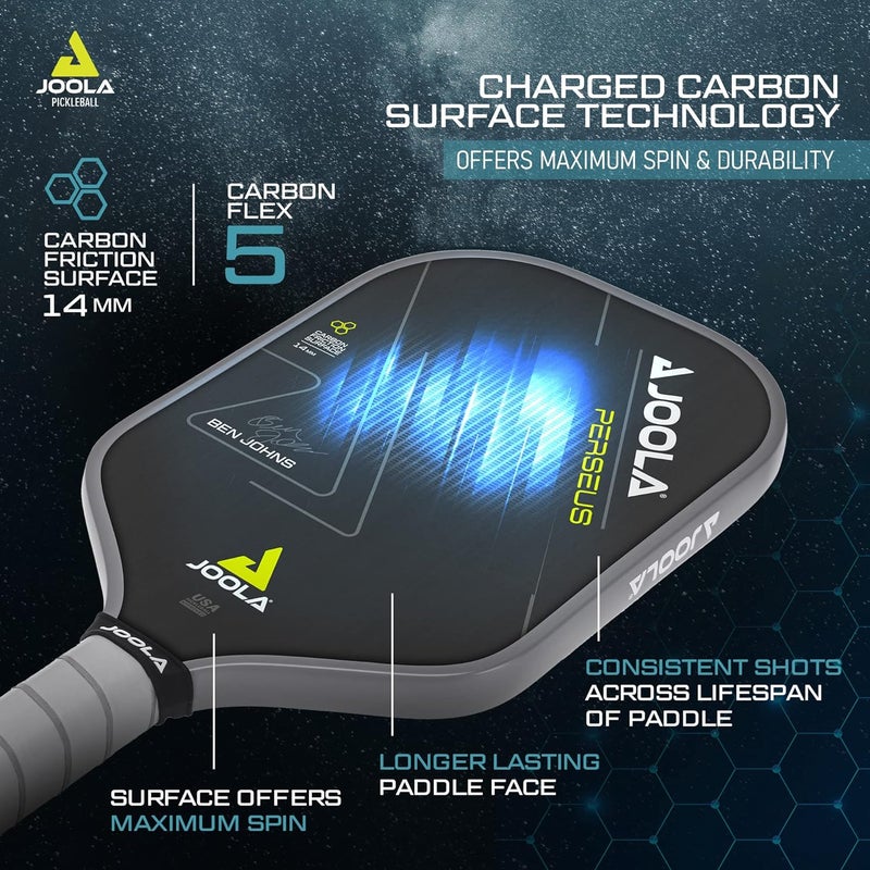 JOOLA Ben Johns Perseus Pickleball Paddle with Charged Surface Technology - Image 3