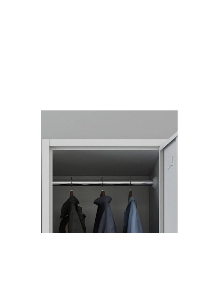Protector Protector 2 doors locker, Steel Storage Organizer Filing Cabinet for Office, Home & School, Assemled (Grey)  - Image 3