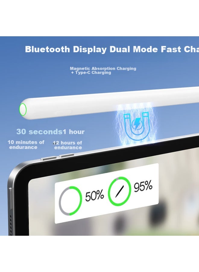 B.O.W قلم اللمس الجديد من B.O.W لجهاز آيباد - قلم أبل عالمي الجيل الأول والثاني مع خاصية مقاومة اللمس الخاطئ ونموذج عرض ثلاثي الأضواء - Image 2