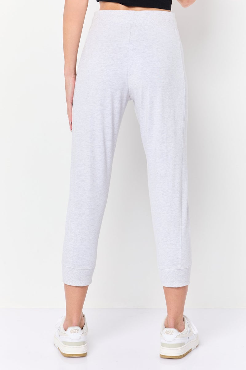 Nike Women Sportswear Fit Gym Classic Capri Leggings, Heather Grey - Image 3