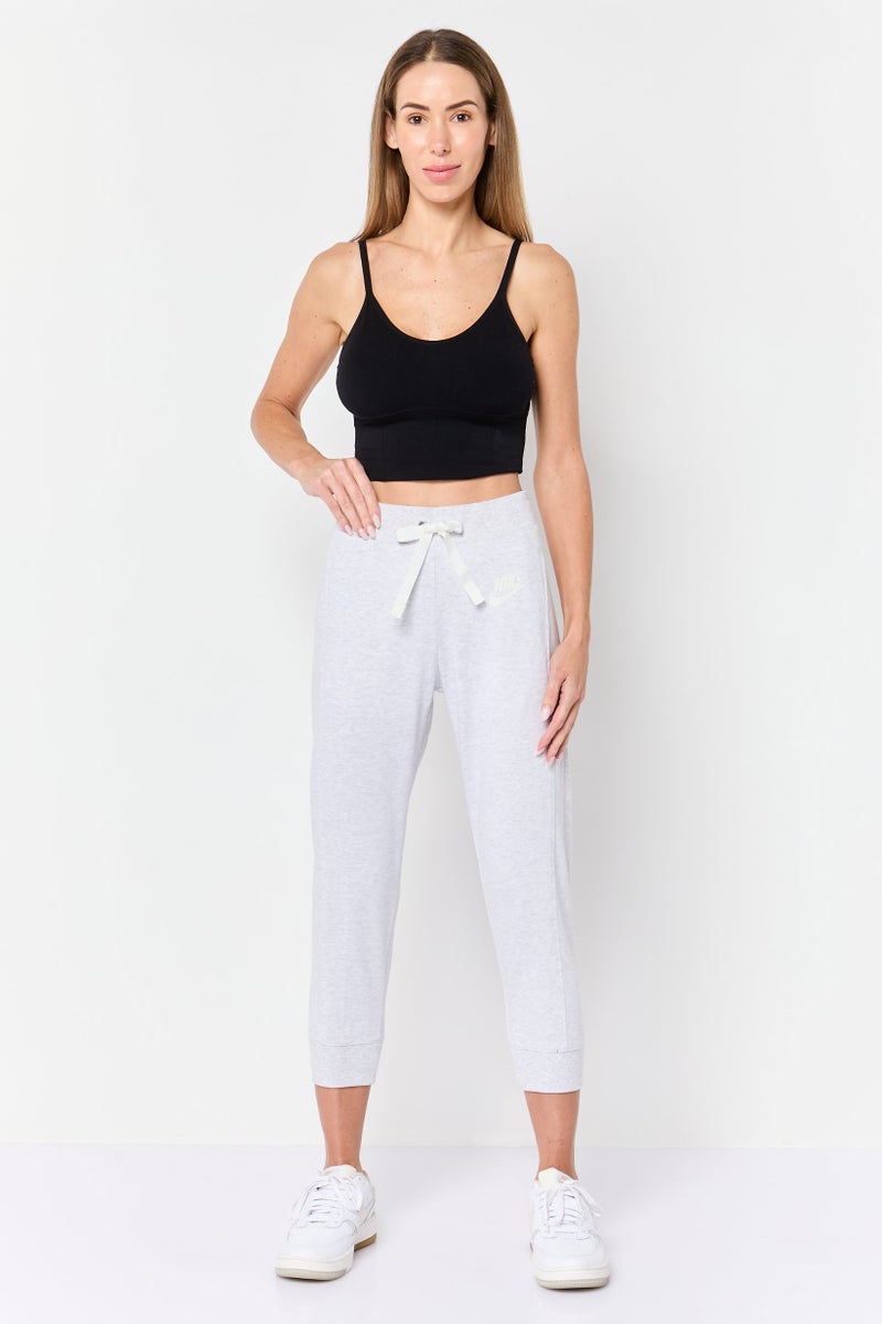 Nike Women Sportswear Fit Gym Classic Capri Leggings, Heather Grey - Image 2