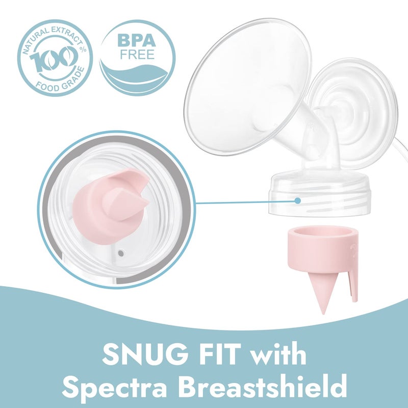 Papablic [6-Count] Papablic Duckbill Valves for Spectra S1 Spectra S2 Spectra 9 Plus, Replaceable Duckbill Valves for Spectra Duckbill Valves Compatible with Spectra Pump Parts, BPA/DEHP Free, Pink - Image 3