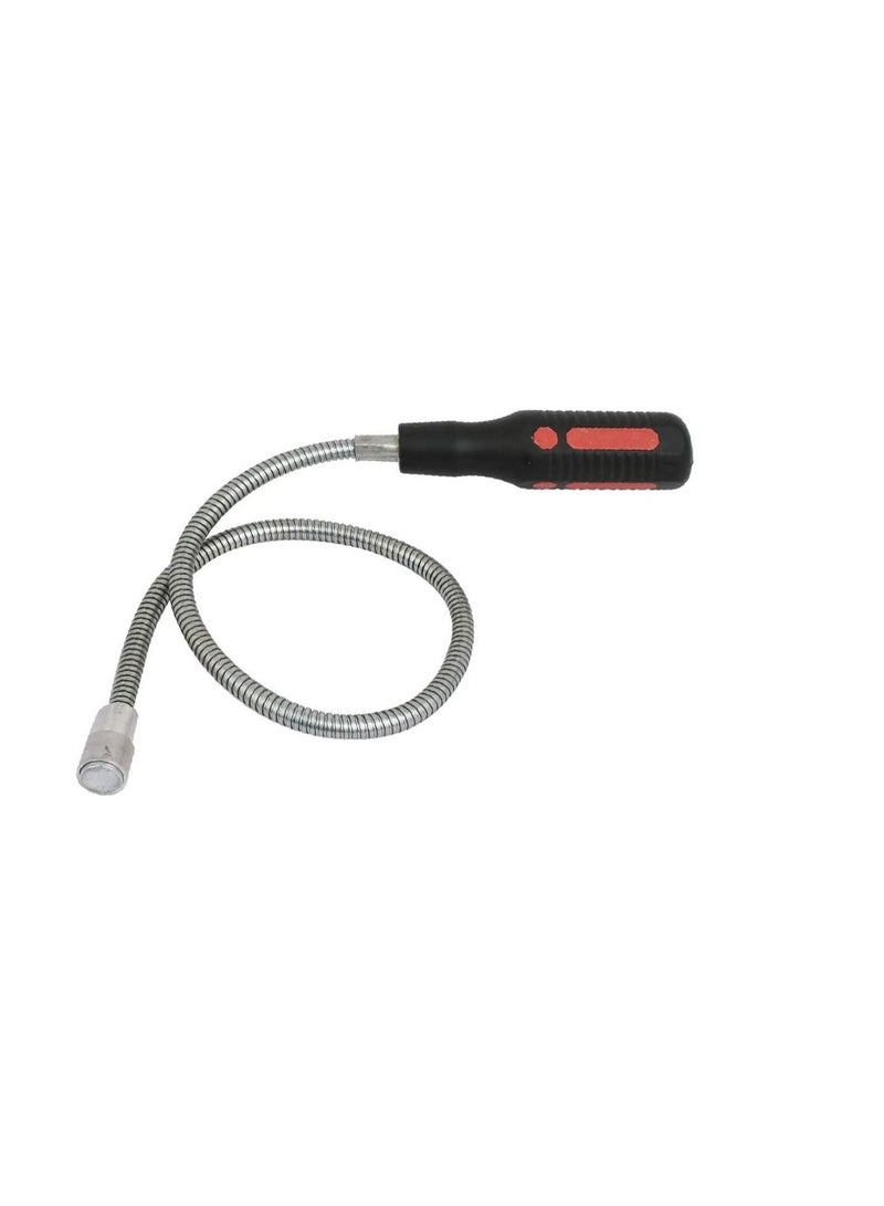 عباسلي 58 مللي متر طول مقبض بلاستيكي مانع للانزلاق مرن معقوفة أداة التقاط مغناطيسية - Image 1