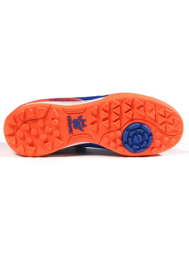 Kelme Youth Tf Turf Soccer Cleats, Compeion Student Non-slip Wear-resistant Football Shoes For Men, Royal Blue/orange, Size 31 - Image 5