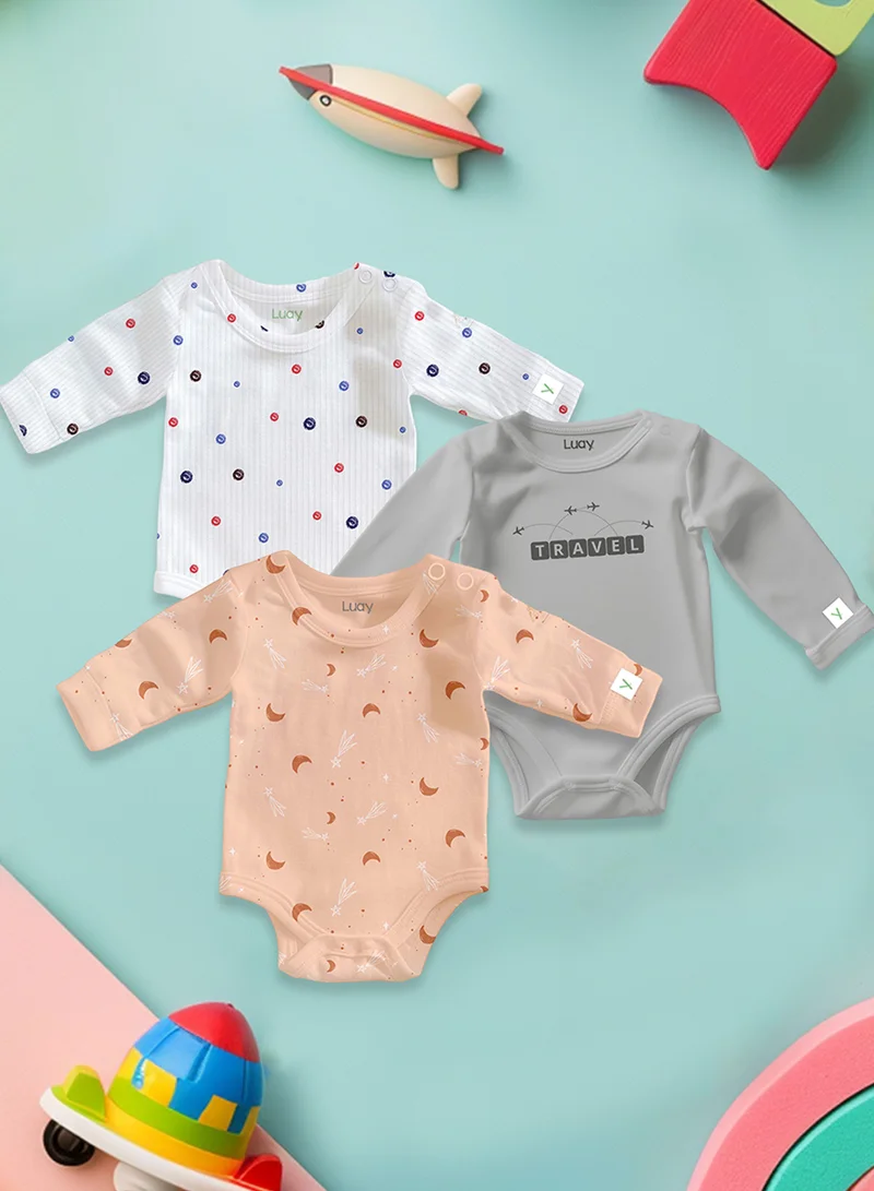 لؤي بدلة LUAY مصنوعة من نسيج الخيزران فائق النعومة بنسبة 100% للأطفال الأولاد والبنات - نسيج ناعم مع ملمس مريح ومريح، أفضل ملابس نوم للأطفال حديثي الولادة، بدلة ليلية للرضع