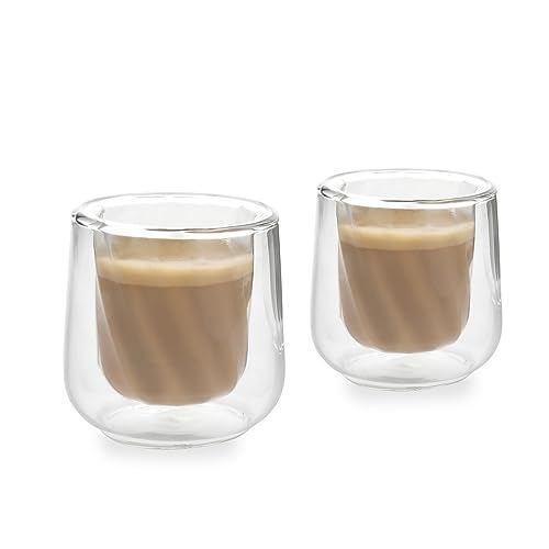 La Cafetire 2pc Double Walled Siena Cortado Glasses 135ml