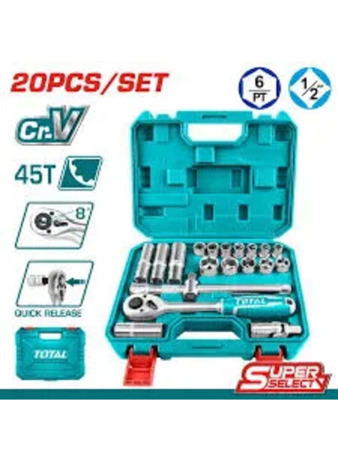 TOTAL Bit Set 20 Pieces Half Inch - Image 2