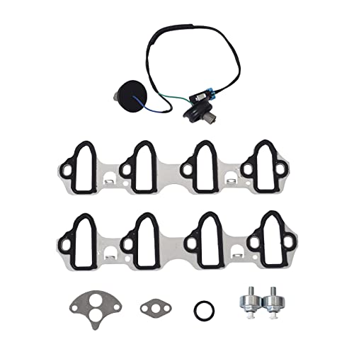 SUSUCAR Knock Sensor Wire Harness Intake Manifold Gasket Set for Chevy Silverado 1500 Suburban Tahoe, GMC Sierra Yukon, Cadillac Escalade 4.8L 5.3L 6.0L MS98016T - Image 1